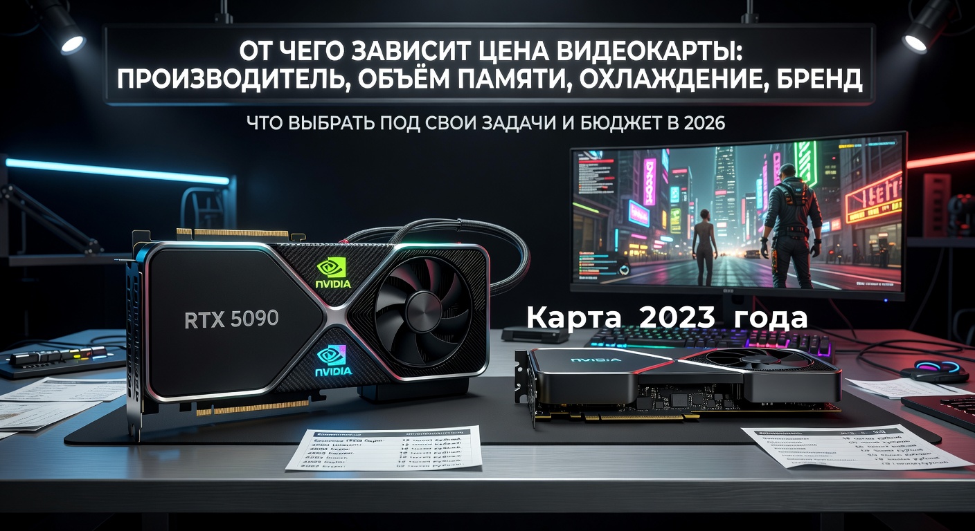 От чего зависит цена видеокарты: производитель, объём памяти, охлаждение, бренд: что выбрать под свои задачи и бюджет в 2026