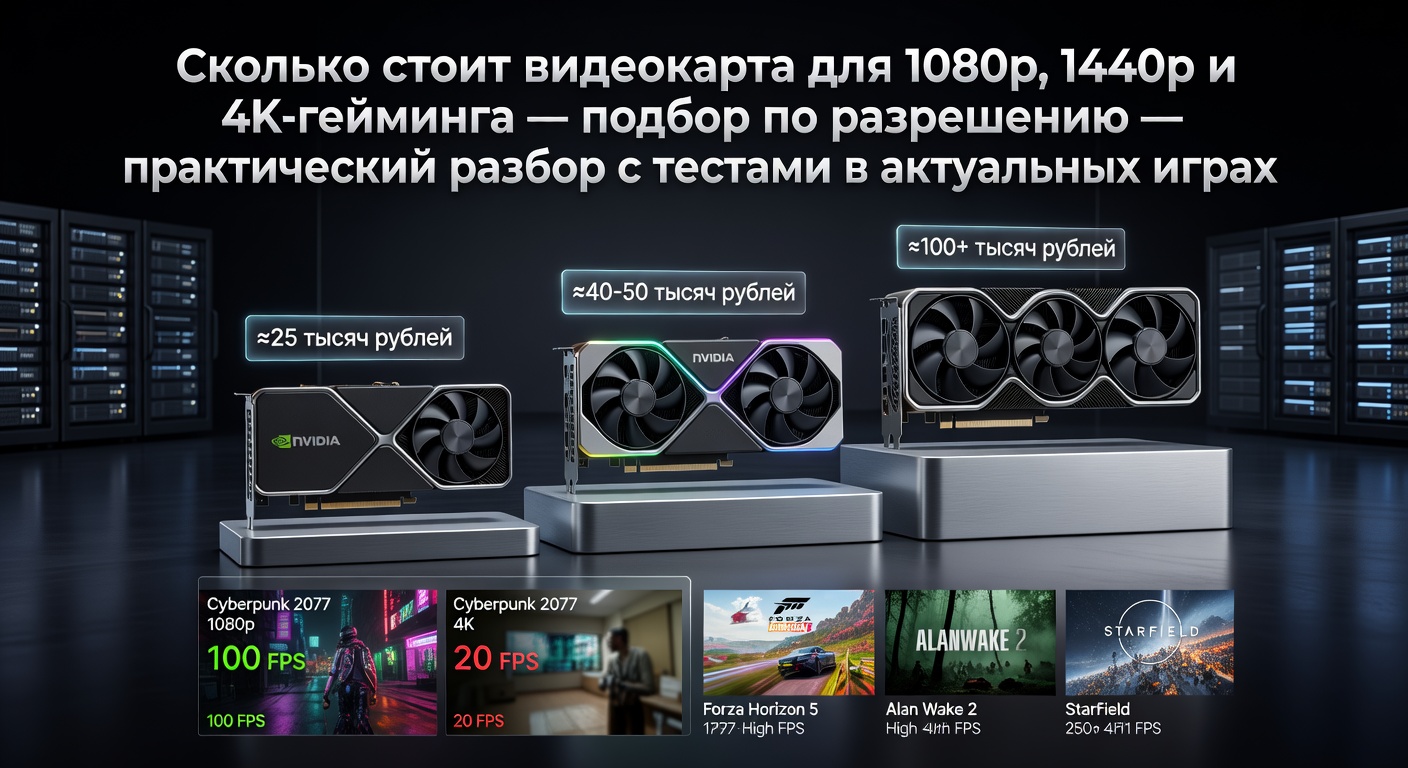 Сколько стоит видеокарта для 1080p, 1440p и 4K-гейминга — подбор по разрешению — практический разбор с тестами в актуальных играх