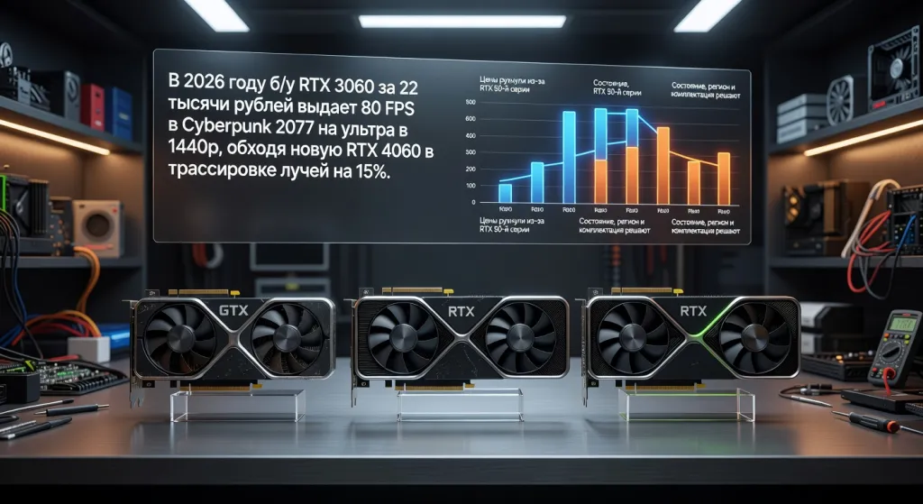 Сколько стоит б/у видеокарта 1060, 2060, 3060 в 2026: разбираем актуальные цены: что выбрать под свои задачи и бюджет в 2026
