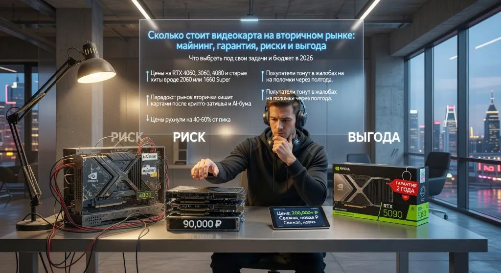 Сколько стоит видеокарта на вторичном рынке: майнинг, гарантия, риски и выгода: что выбрать под свои задачи и бюджет в 2026