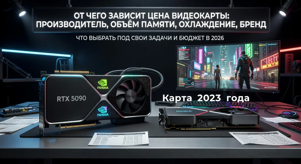 От чего зависит цена видеокарты: производитель, объём памяти, охлаждение, бренд: что выбрать под свои задачи и бюджет в 2026