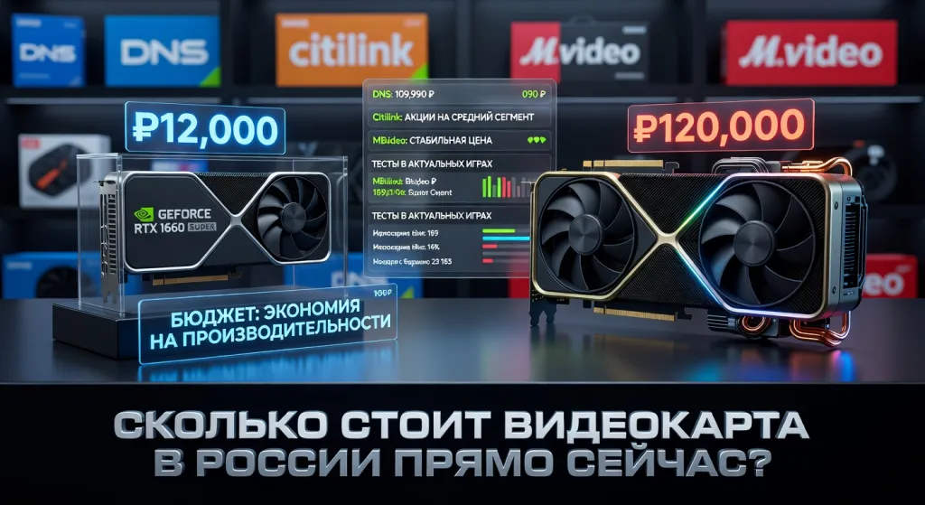 Сколько стоит видеокарта в DNS, Citilink, Мвидео: сравнение цен в крупных сетях — практический разбор с тестами в актуальных играх
