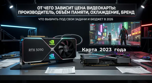 От чего зависит цена видеокарты: производитель, объём памяти, охлаждение, бренд: что выбрать под свои задачи и бюджет в 2026