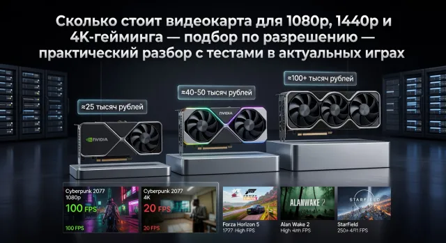 Сколько стоит видеокарта для 1080p, 1440p и 4K-гейминга — подбор по разрешению — практический разбор с тестами в актуальных играх
