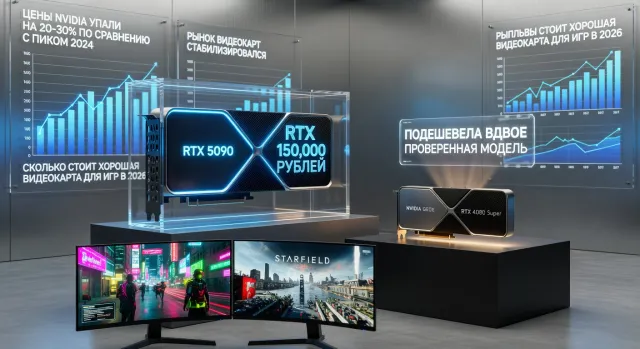 Сколько стоит хорошая видеокарта для игр в 2026: разбираем ценовые сегменты: какие модели актуальны и стоят своих денег в 2026